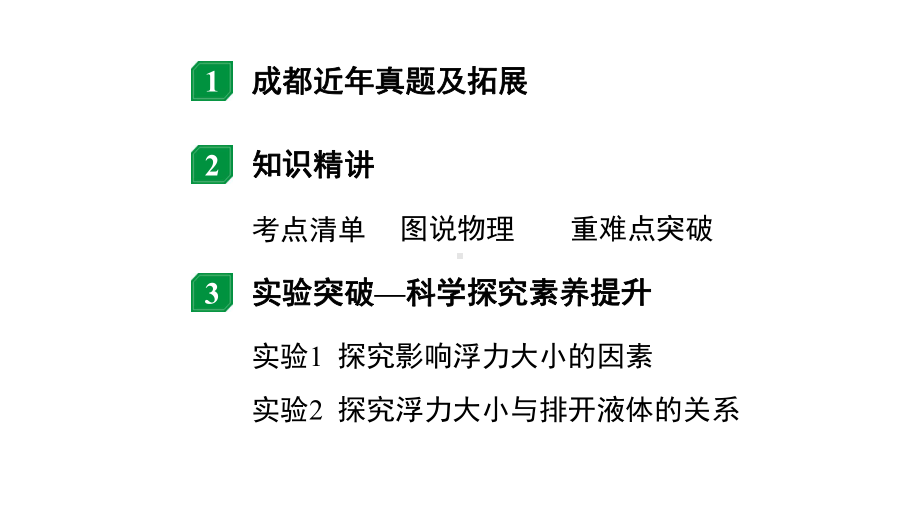 2024成都中考物理二轮专题复习 第14讲 浮力基础知识（课件）.pptx_第2页