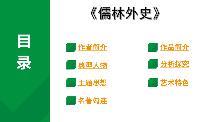 2024成都语文中考试题研究备考第二部分名著阅读22名著思维导图-《儒林外史》【课件】.pptx_第1页