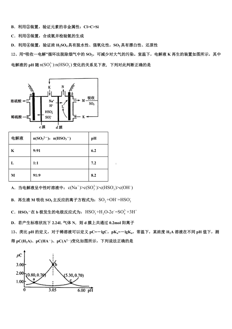 黑龙江省绥化市绥棱县林业局中学2023年高三第二次诊断性检测化学试卷含解析.doc_第3页