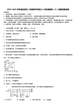 2024-2025学年湖北武汉一初慧泉中学初三4月仿真模拟(六)物理试题试卷含解析.doc