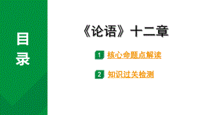 2024成都语文中考试题研究备考 古诗文阅读《论语》十二章（练）（课件）.pptx