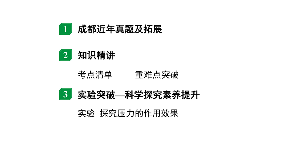 2024成都中考物理二轮专题复习 第11讲 固体压强（课件）.pptx_第2页