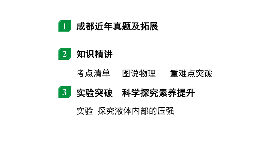 2024成都中考物理二轮专题复习 第12讲 液体压强（课件）.pptx_第2页