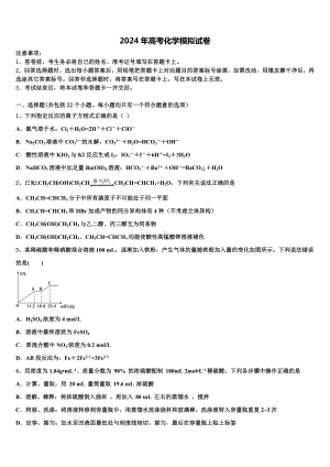 2024届黑龙江哈尔滨市第十九中学高考化学倒计时模拟卷含解析.doc