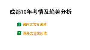 2024中考语文《古诗文阅读》成都10年考情及趋势分析（课件）.pptx