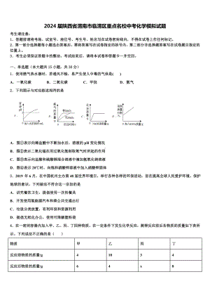 2024届陕西省渭南市临渭区重点名校中考化学模拟试题含解析.doc