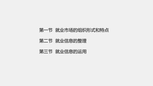 《大学生职业生涯规划与就业指导》课件_第十三章就业市场调查.pptx