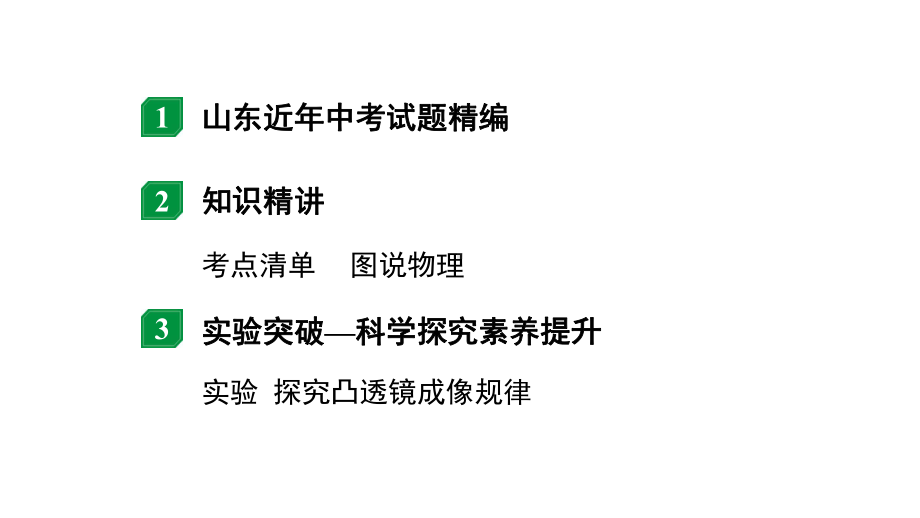 2024山东中考物理二轮重点专题研究 第三章透镜及其应用（课件）.pptx_第2页