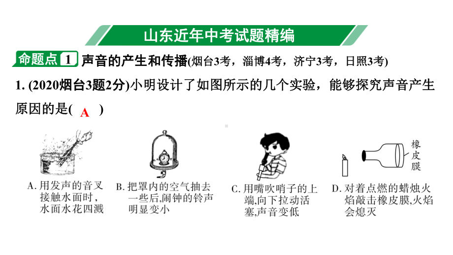 2024山东中考物理二轮重点专题研究 第一章声现象（课件）.pptx_第3页