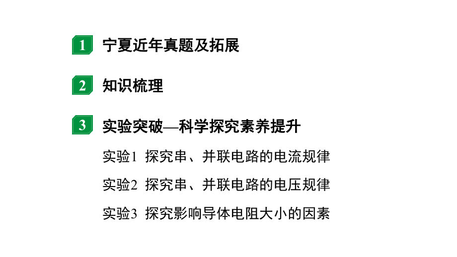 2024宁夏中考物理二轮复习 微专题 电流和电路电压电阻 （课件）.pptx_第2页