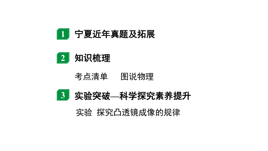 2024宁夏中考物理二轮复习 第3讲透镜及其应用（课件）.pptx_第2页