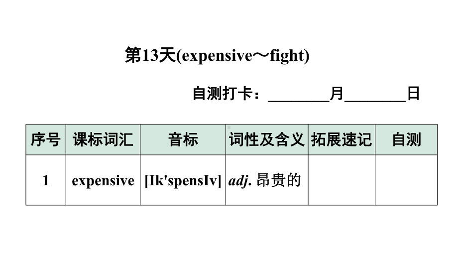 2024广东中考英语三轮冲刺 课标词汇速记（第13-16天）（课件）.pptx_第2页