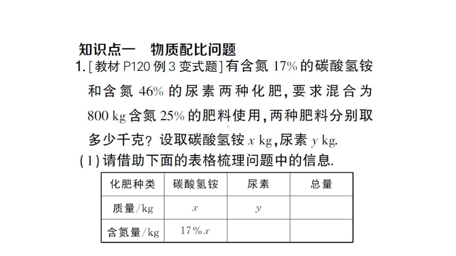 初中数学新沪科版七年级上册3.5第2课时 二元一次方程的应用(二)课堂作业课件2024秋.pptx_第2页