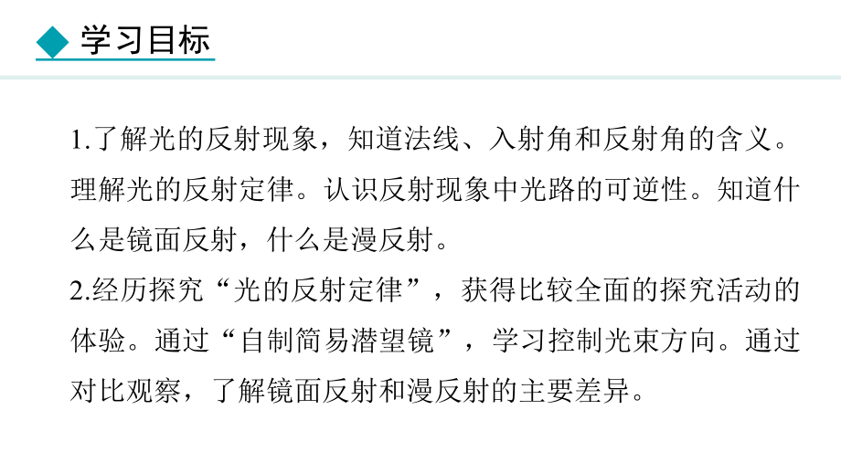 4.2 光的反射定律 （ppt课件）(共29张PPT)-2024新教科版八年级上册《物理》.pptx_第2页