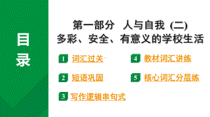 2024中考英语二轮复习第一部分人与自我(二)多彩、安全、有意义的学校生活(课件).pptx