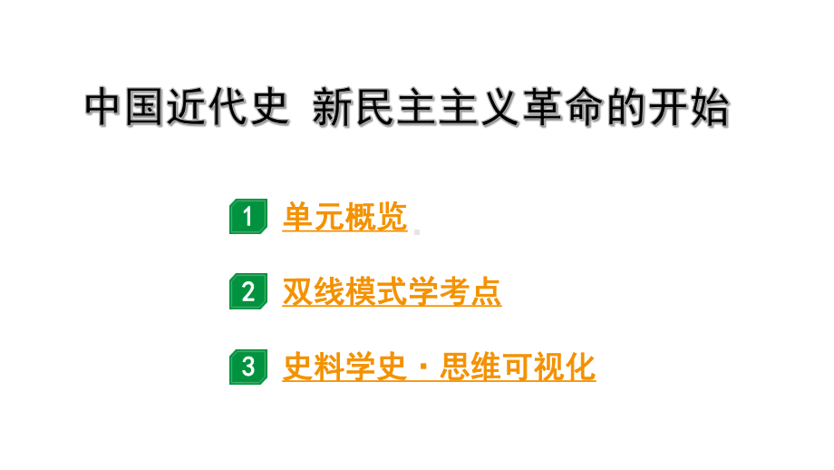 2024海南中考历史二轮中考题型研究 中国近代史 新民主主义革命的开始（课件）.pptx_第1页