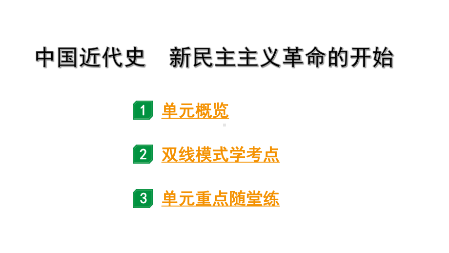 2024贵州中考历史二轮中考题型研究 中国近代史 新民主主义革命的开始（课件）.pptx_第1页