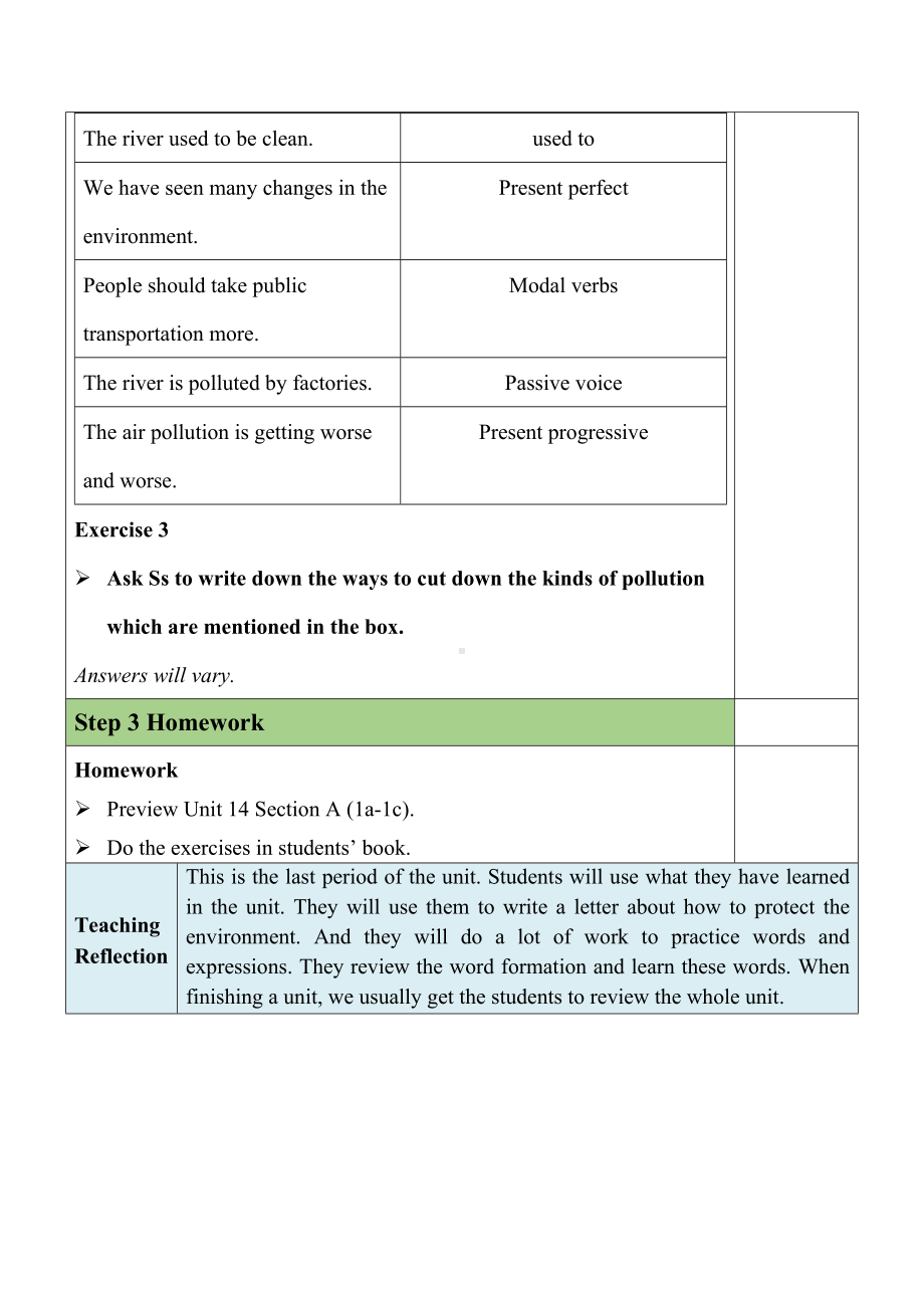 人教新目标版九下英语Unit13SectionB(3a-SelfCheck)（教案）.docx_第3页