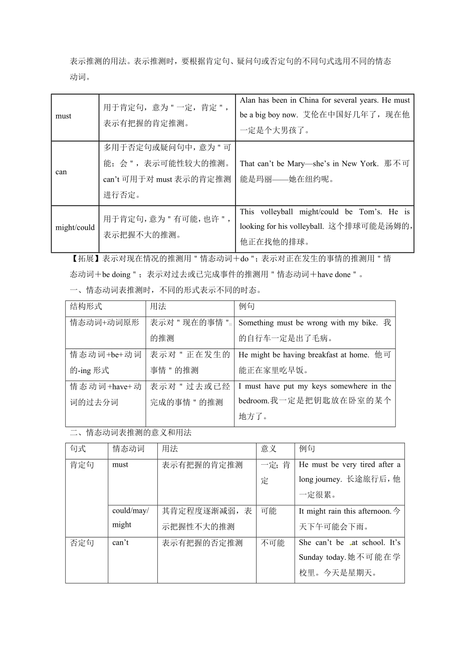 最新人教新目标版九年级全册英语unit8 知识点精讲精练（含答案）.docx_第3页