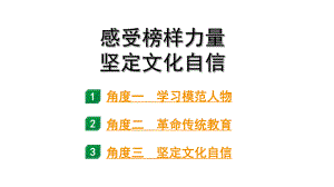 2024成都中考道法三轮冲刺备考专题感受榜样力量 坚定文化自信（课件）.pptx