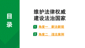 2024成都中考道法三轮冲刺备考专题维护法律权威 建设法治国家（课件）.pptx