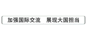 2024成都中考道法三轮冲刺备考专题加强国际交流 展现大国担当（课件）.pptx