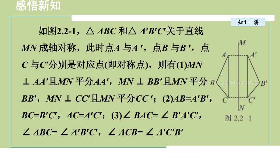 2.2轴对称的基本性质（课件）2024-2025学年度青岛版数学八年级上册.pptx_第3页