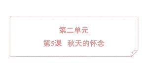 5 秋天的怀念 课件 2024-2025学年度 统编版（2024）语文七年级上.pptx