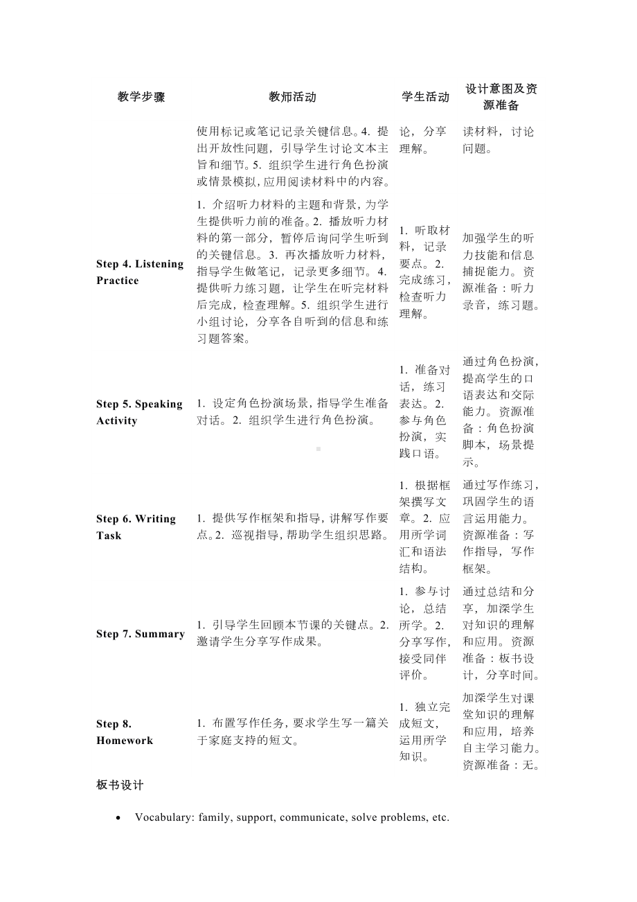 Unit 3 Family Ties Developing ideas教学设计-2024新外研版七年级上册《英语》.docx_第2页