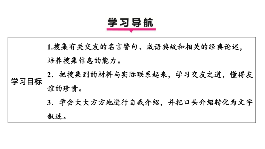 综合性学习有朋自远方来 学案课件 2024-2025-统编版（2024）语文七年级上册.pptx_第3页