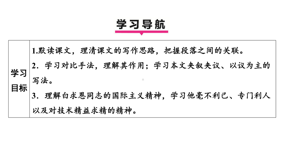 13纪念白求恩 学案课件 2024-2025-统编版（2024）语文七年级上册.pptx_第3页