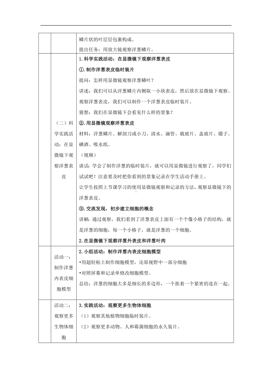 3.9《显微镜下的细胞》教案-2024新人教鄂教版五年级上册《科学》.doc_第2页