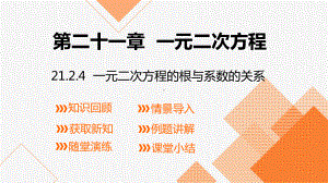 人教版数学九年级上册21.2.4 一元二次方程的根与系数的关系.pptx