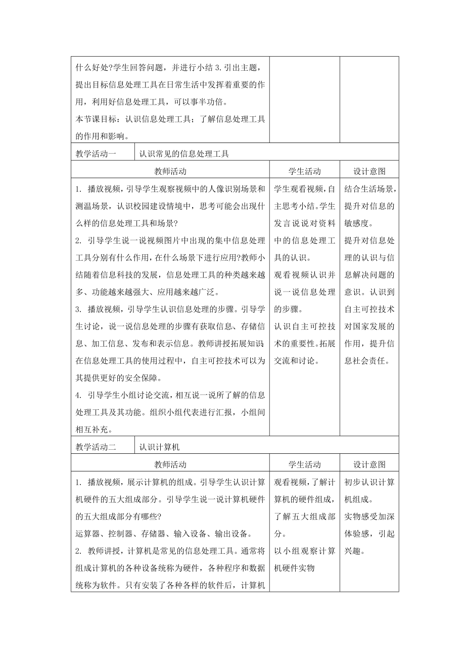 第3课 了解信息处理工具（教案）-2024新浙教版三年级上册《信息科技》.docx_第2页