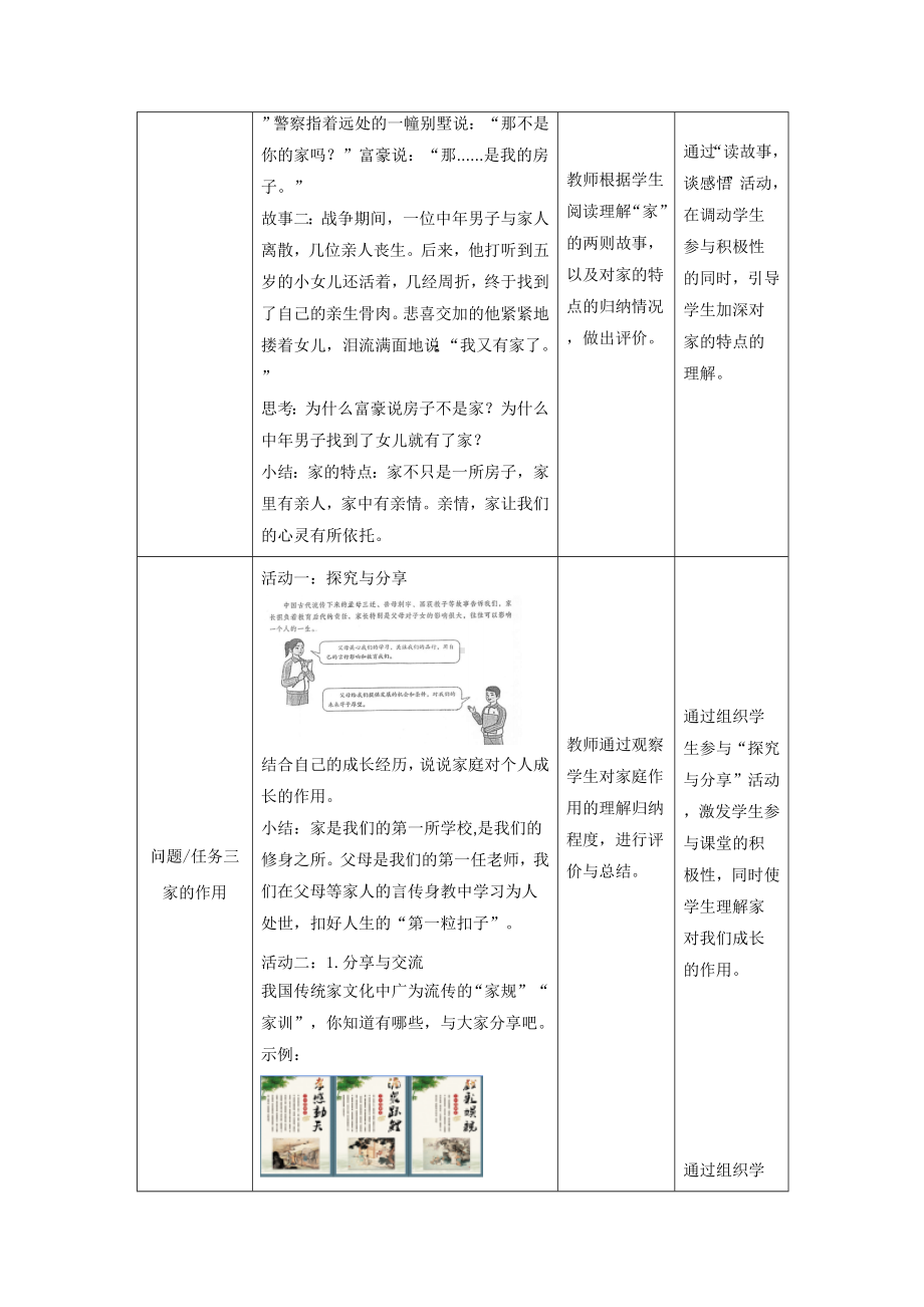 4.1 家的意味 教学设计-（2024新部编）统编版七年级上册《道德与法治》.docx_第2页