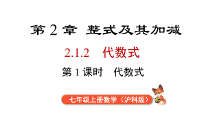 2.1.2 第1课时 代数式的用法课件 2024-2025-沪科版（2024）数学七年级上册.pptx