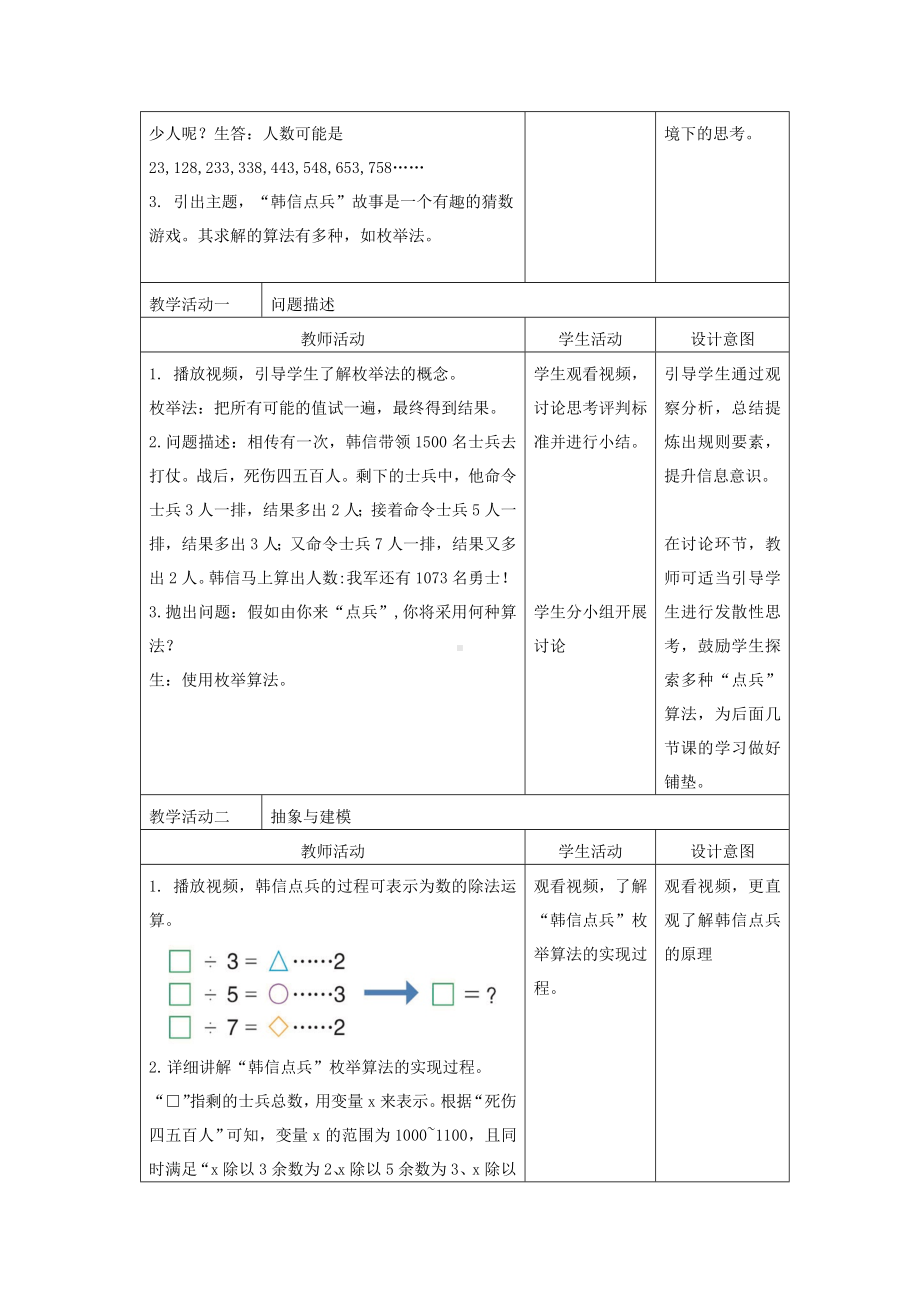 第10课 “韩信点兵”枚举法的实现（教案）-2024新浙教版六年级上册《信息技术》.docx_第2页