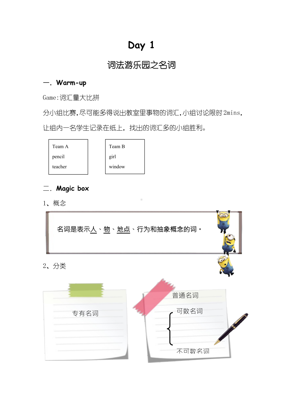 译林英语小升初语法训练Day1名词冠词.docx_第1页