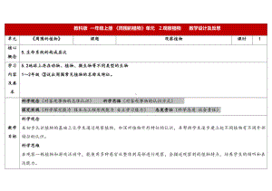 1.2《观察植物》表格式教学设计-（2024新教材)教科版一年级上册《科学》.docx