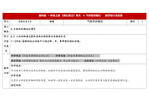 2.4《 气味告诉我们》表格式教学设计-（2024新教材)教科版一年级上册《科学》.docx