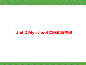 Unit 2 My school 单元知识梳理（课件）2024-2025-冀教版（2024）英语三年级上册.pptx