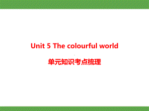 2024-2025-人教PEP英语（2024）三年级上册Unit 5 The colourful world 单元知识考点梳理.pptx