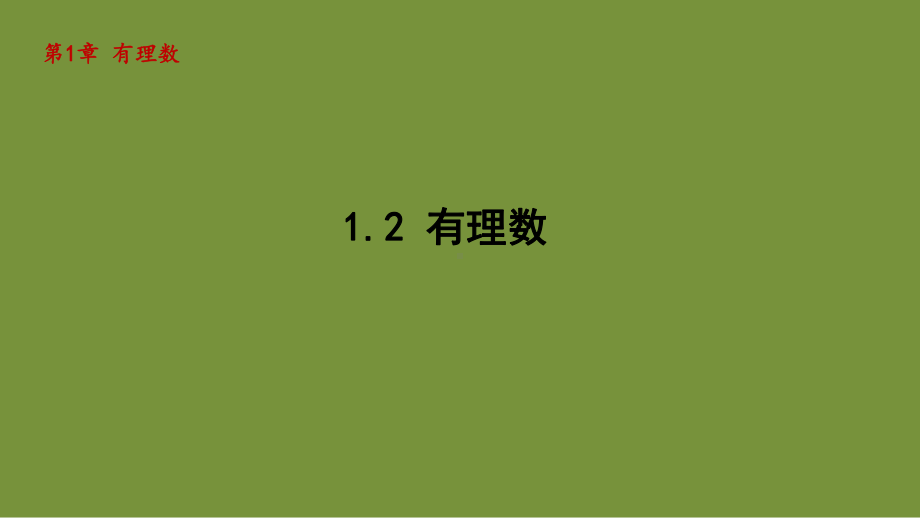 1.2 有理数 课件-2024-2025学年-青岛版（2024）数学七年级上册.pptx_第1页