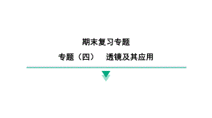 2024新北京课改版八年级全一册《物理》期末专题复习 专题（四）　透镜及其应用 ppt课件.pptx