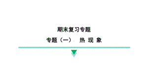 2024新北京课改版八年级全一册《物理》期末专题复习 专题（一）　热 现 象 ppt课件.pptx