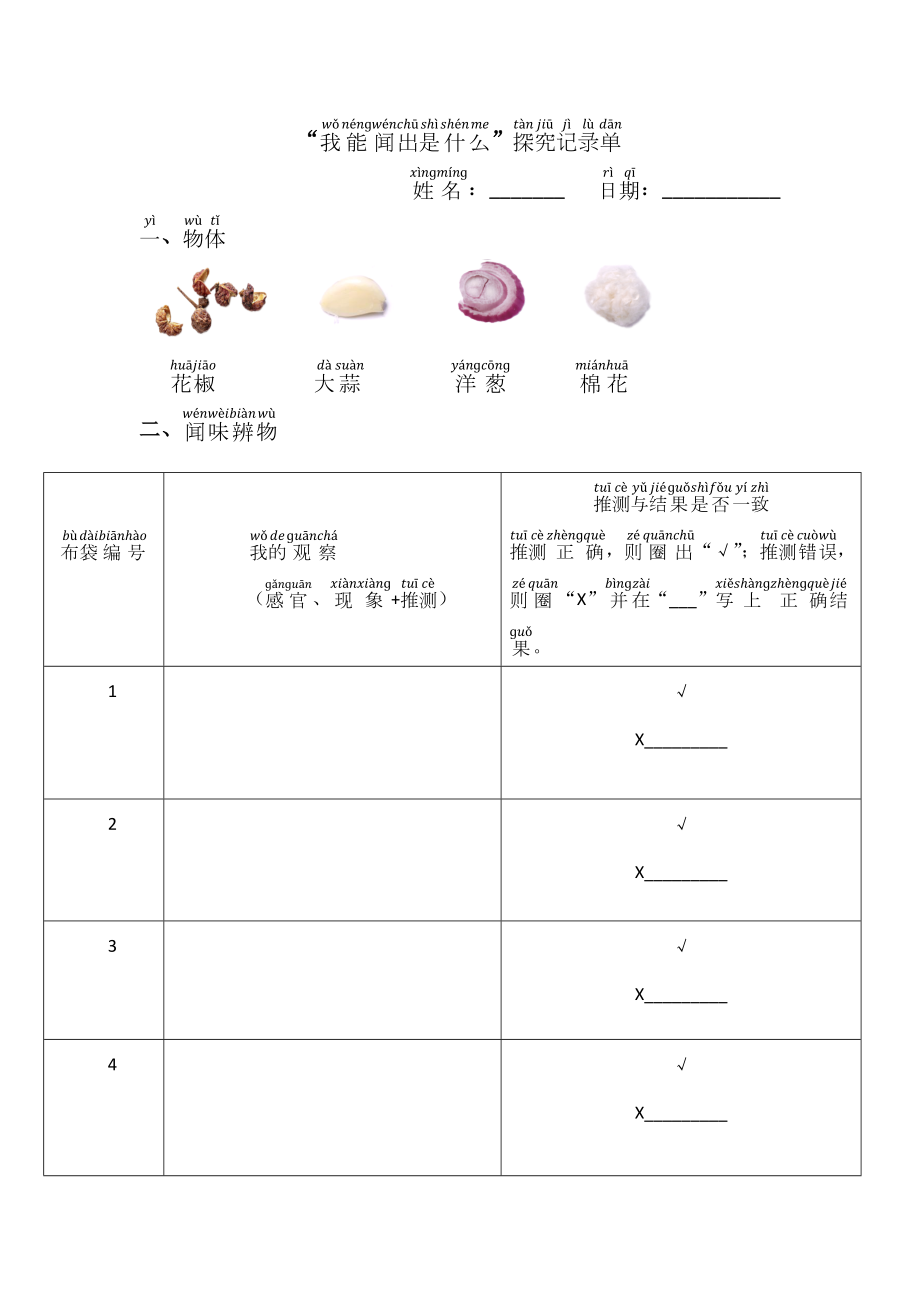 2.4《气味告诉我们》课件(共12张PPT+视频+记录单)-2024新教科版一年级上册科学.zip