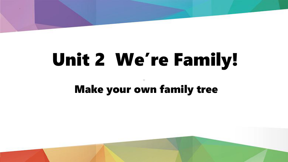 Unit 2 We’re Family Lesson 5（ppt课件） -2024新人教版七年级上册《英语》.pptx_第1页