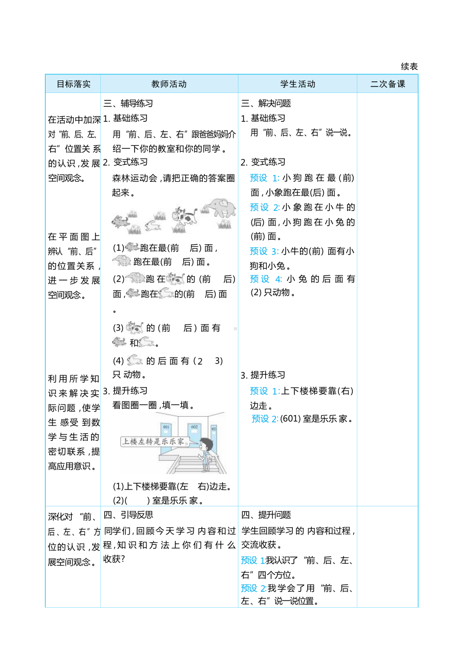 在教室里认一认大单元整体教学(教学设计）-2024新人教版一年级上册《数学》.docx_第2页