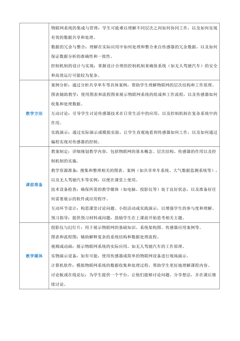 第3章信息系统的基础设施3.4信息获取与控制 教案（表格式）-2024新人教中图版（2019）《高中信息技术》必修第二册.docx_第2页