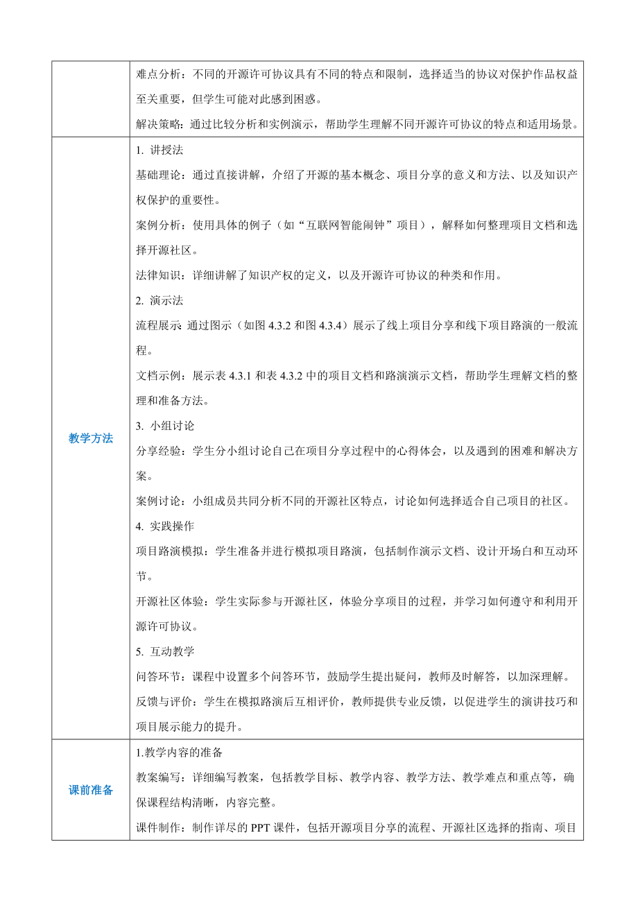 4.3开源与知识产权保护 教案（表格式）-2024新人教中图版（2019）《高中信息技术》选修性必修第六册.docx_第3页